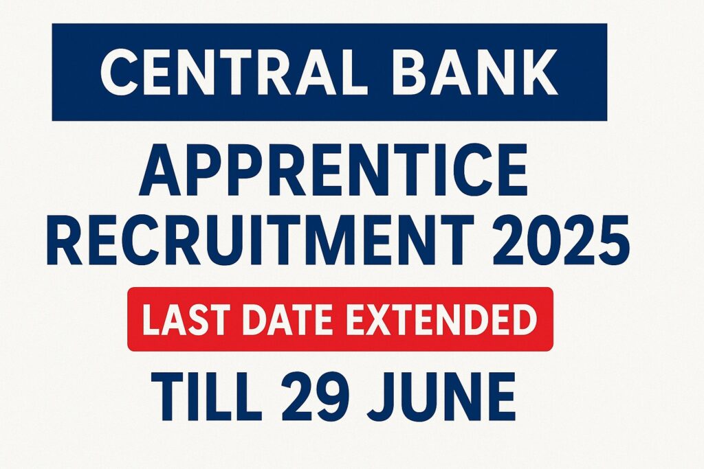 central bank of india apprentices recruitment 2025