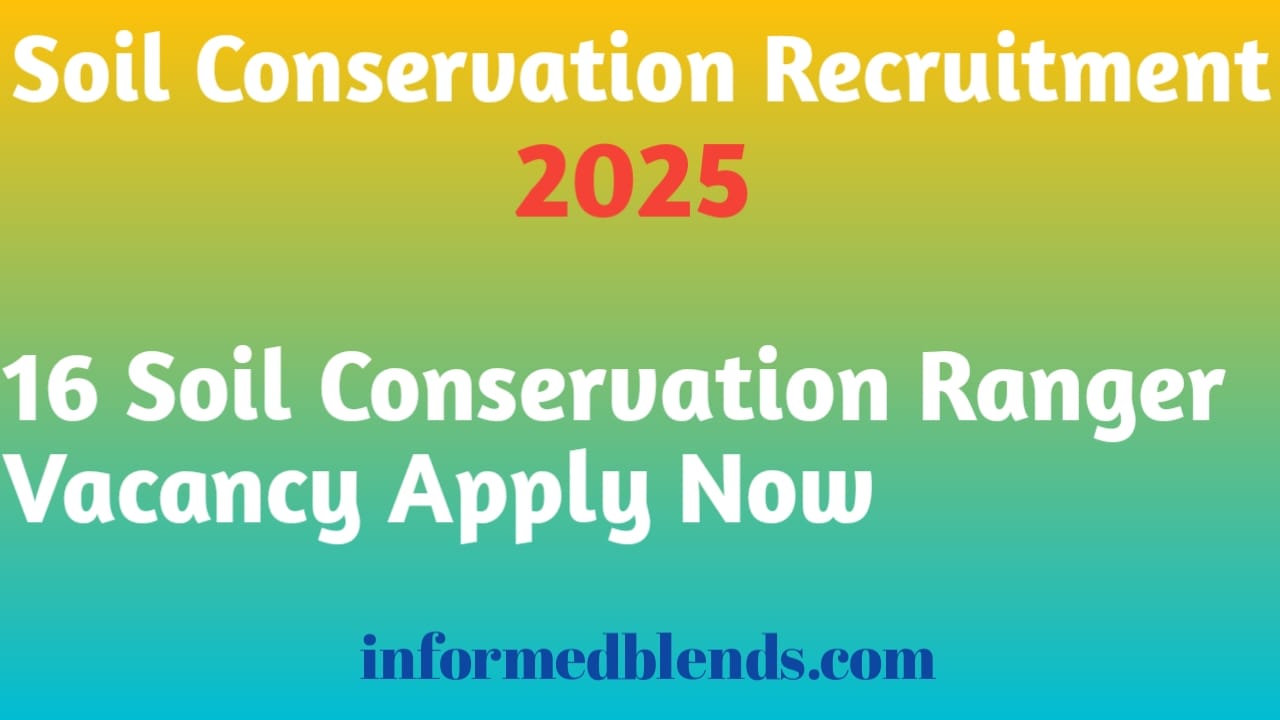 soil conservation recruitment 2025