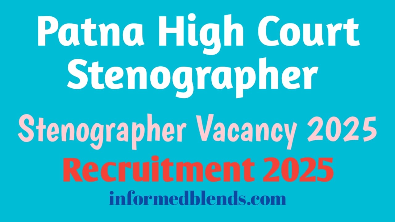 patna high court stenographer recruitment 2025
