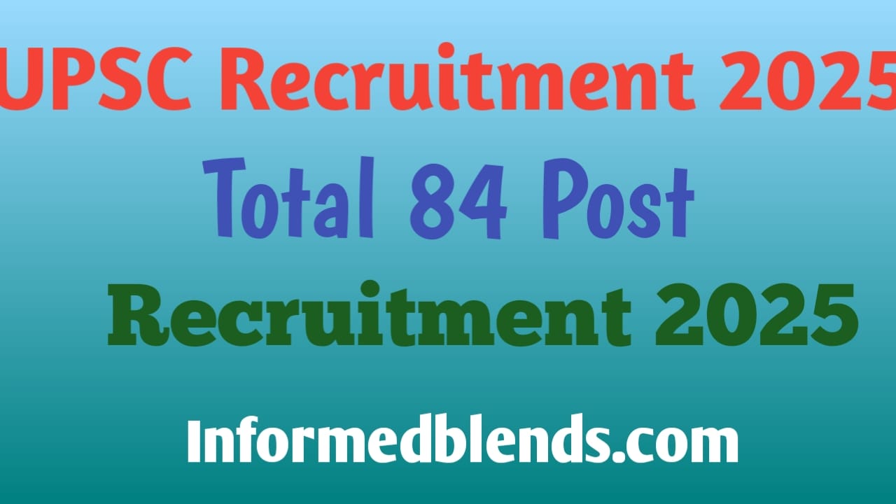 UPSC recruitment 2025