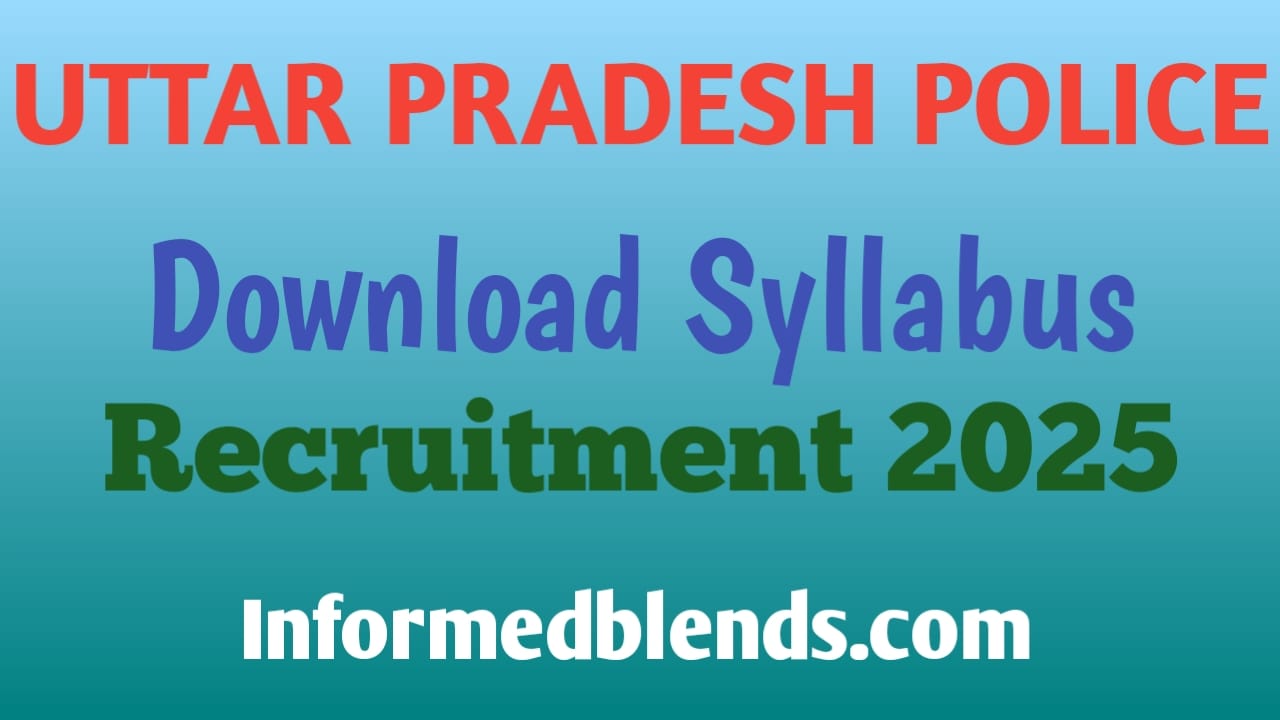 Uttar Pradesh police syllabus