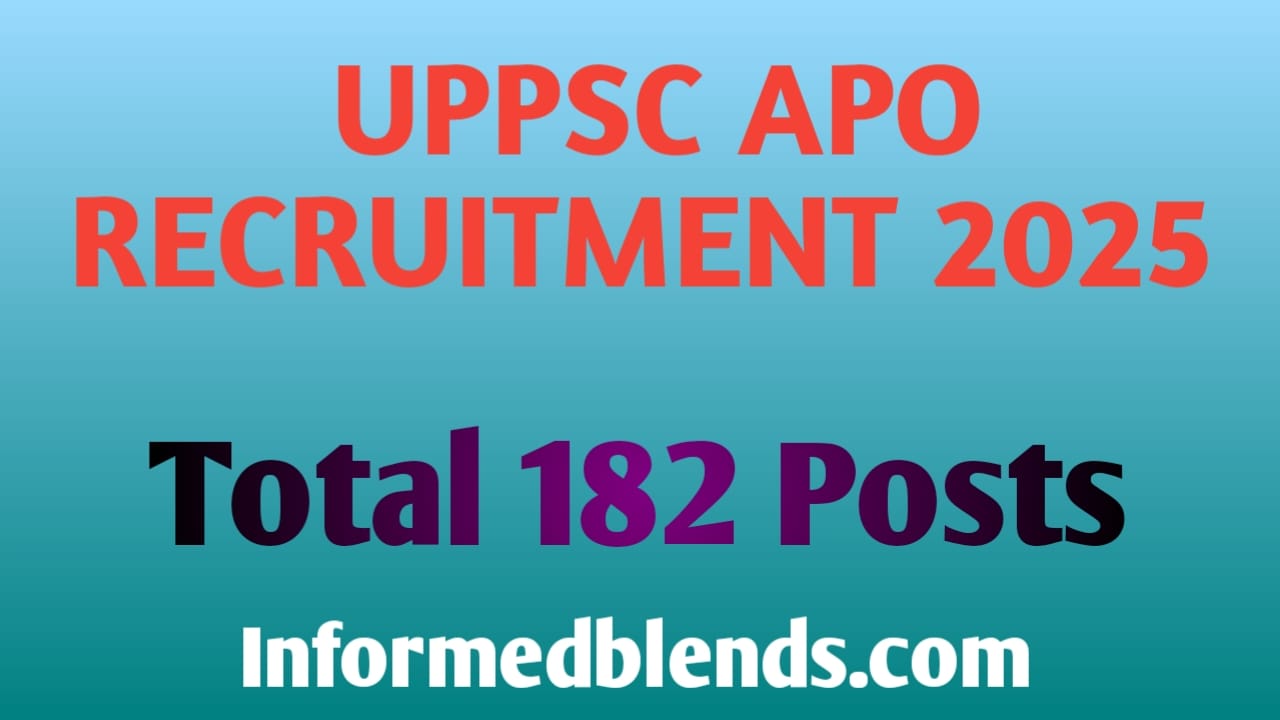 UPPSC APO Recruitment 2025
