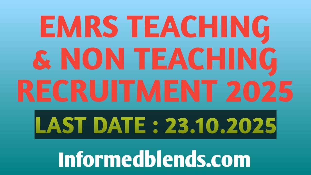 EMRS Recruitment 2025