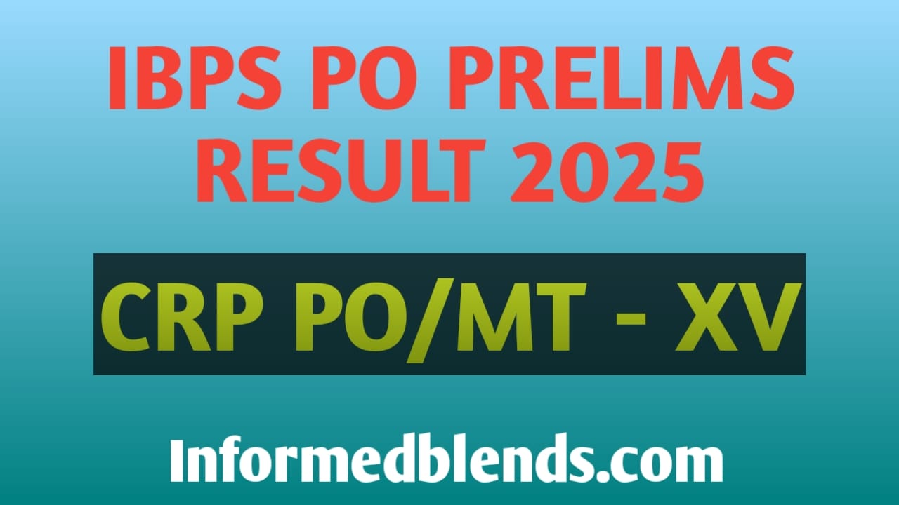 IBPS PO prelims result 2025