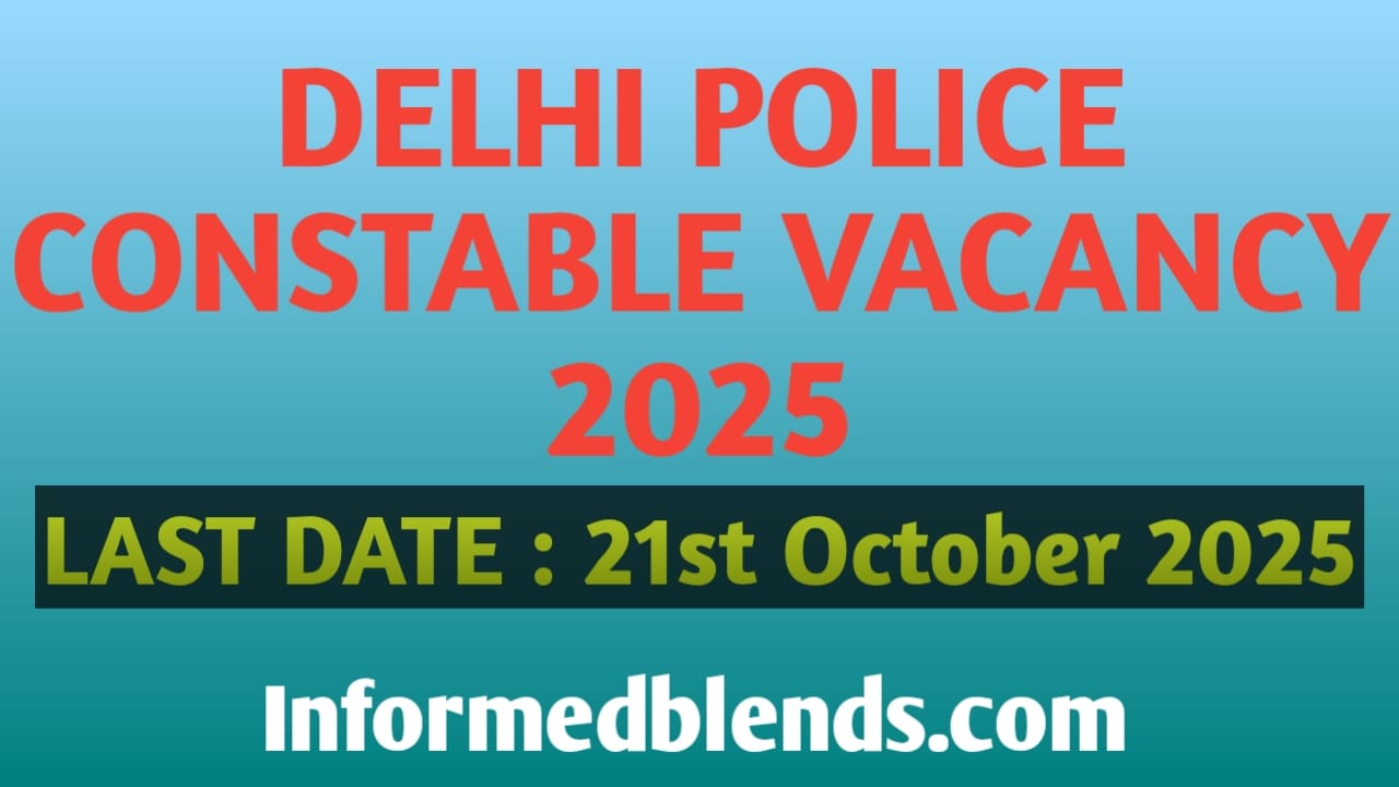 Delhi Police Constable Vacancy 2025