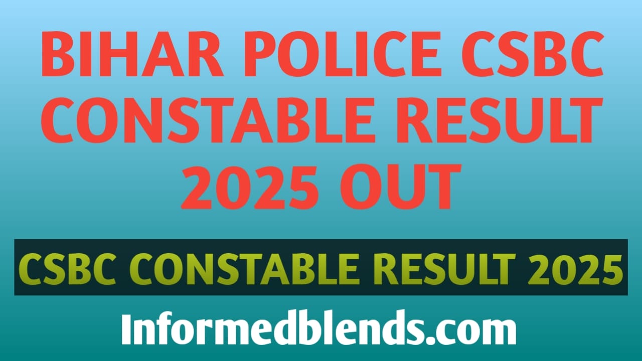 Bihar Police CSBC Constable Result 2025