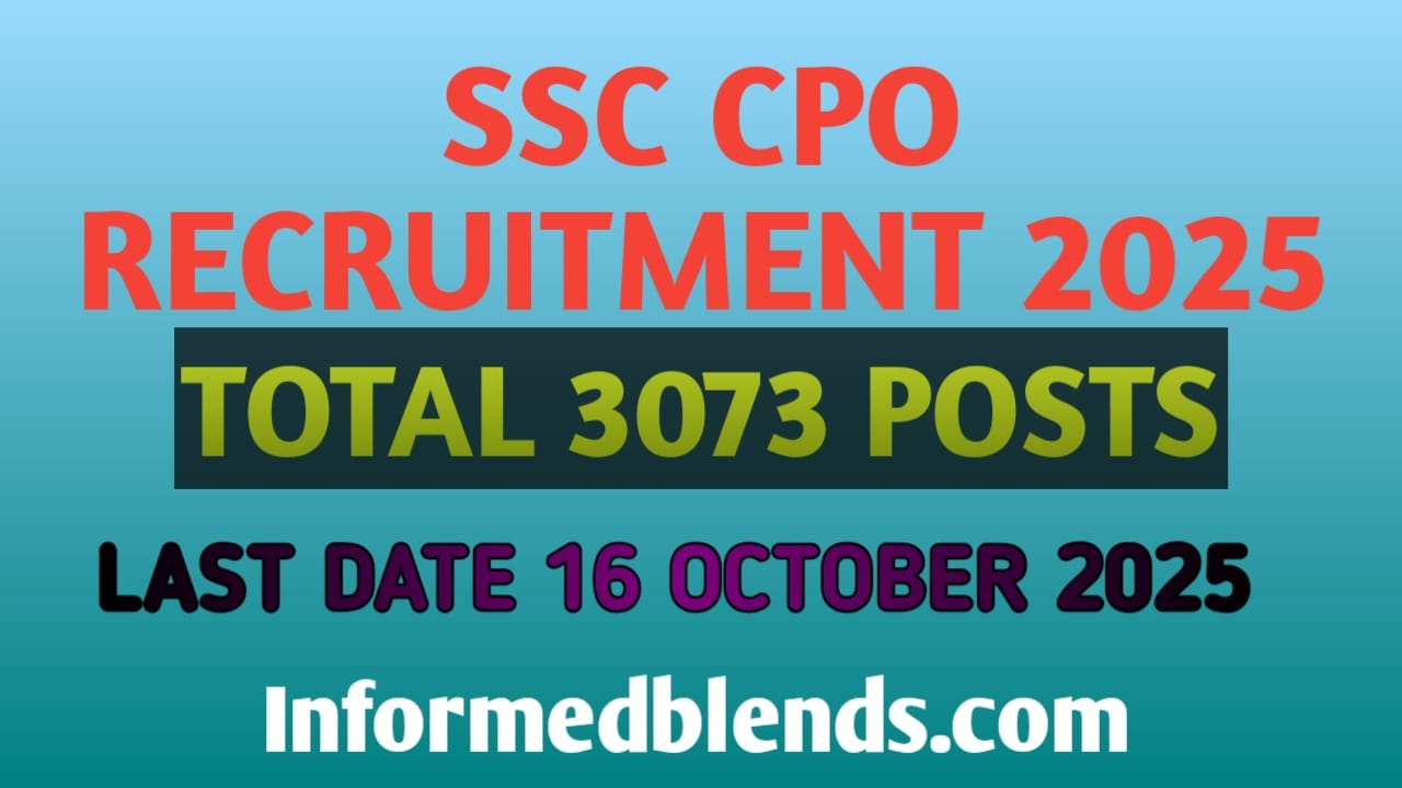 SSC CPO Recruitment 2025