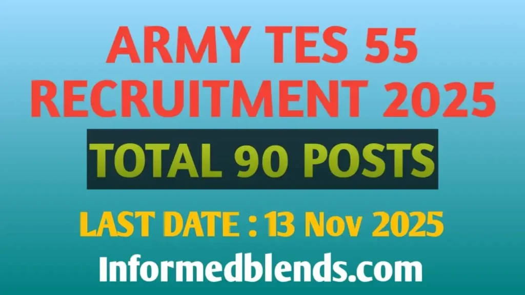 ARMY TES 55 Recruitment 2025