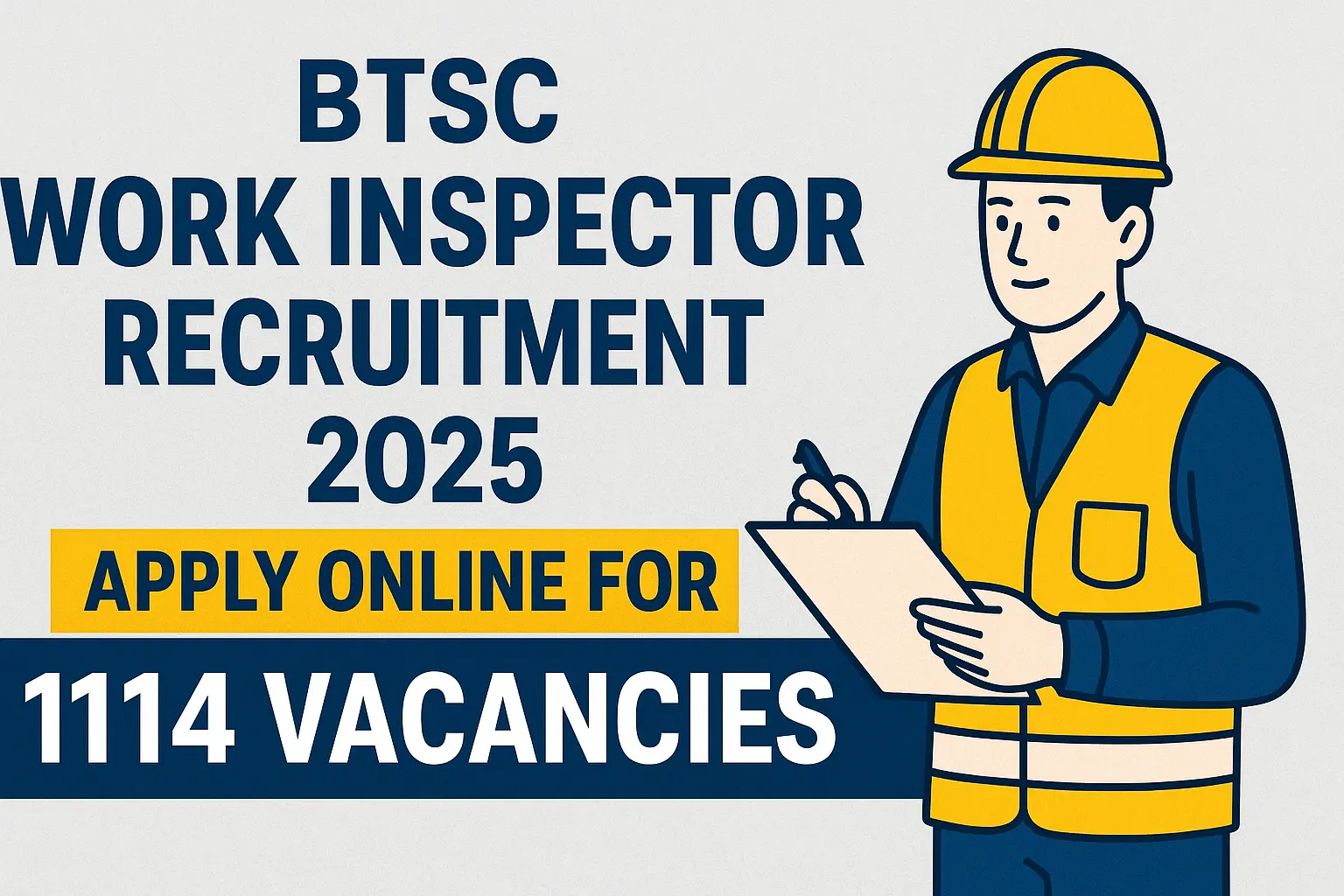 BTSC Work Inspector Recruitment 2025
